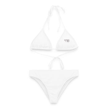 Norwegen Liebe Herzdesign - Frauen Bikini - Weiß - Vorne - AI Model Female 172 dark (172cm)