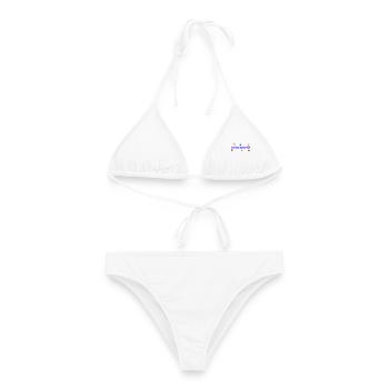 Fête des mères J’aime ma maman - Bikini femme - blanc - Devant - AI Model Female 172 dark (172cm)