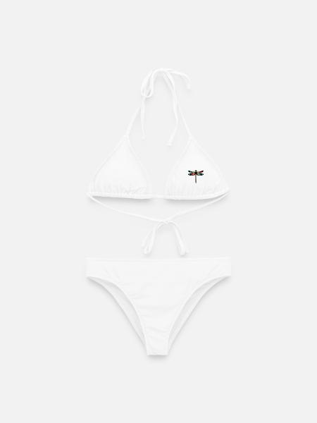 Libelle - Frauen Bikini - Weiß