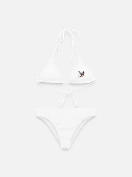 Falke Greifvogel Polygon Stil - Frauen Bikini - Weiß