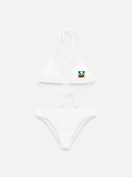 Panda - Frauen Bikini - Weiß