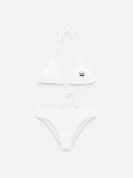 Offiziell im Ruhestand 2026 Herzdesign - Frauen Bikini - Weiß
