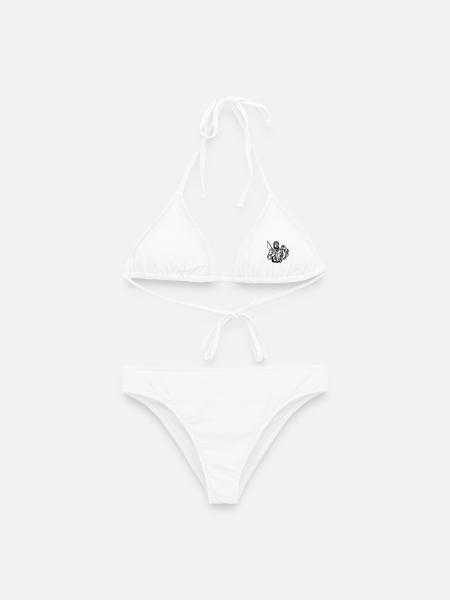 Angler - Frauen Bikini - Weiß