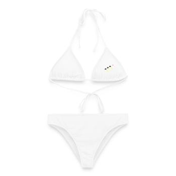 UFO Invasion Blitz Angriff Alien Vektor - Frauen Bikini - Weiß - Vorne - AI Model Female 172 dark (172cm)