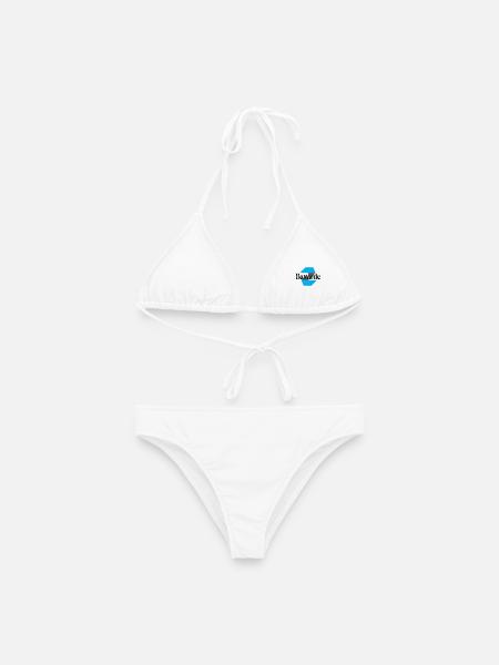Logo bavarde - Bikini femme - blanc