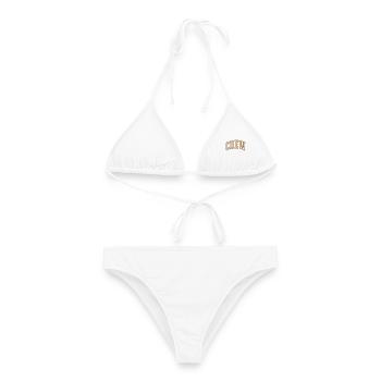 Crew Outline - Frauen Bikini - Weiß - Vorne - AI Model Female 172 dark (172cm)
