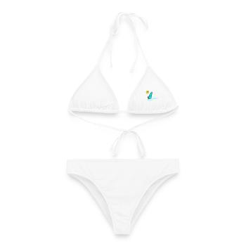 Surfer Sonne - Frauen Bikini - Weiß - Vorne - AI Model Female 172 dark (172cm)