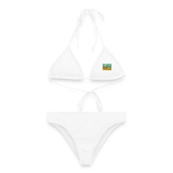Paysage toscane - Bikini femme - blanc - Devant - AI Model Female 172 dark (172cm)