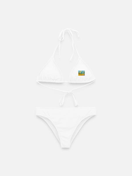 Paysage toscane - Bikini femme - blanc