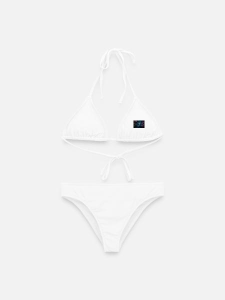 CYMATRIX TECHNOLOGIES Neonpilzwald der Luminen - Frauen Bikini - Weiß