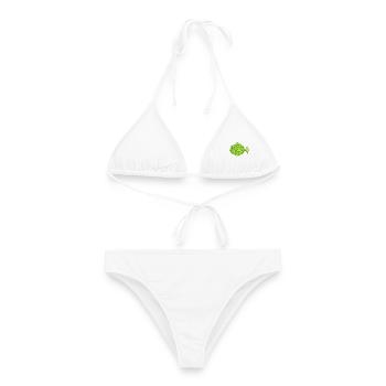 Puffy - Bikini femme - blanc - Devant - AI Model Female 172 dark (172cm)