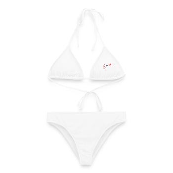 Red Rocket Graffiti Logo - Women's Bikini - white - Front - AI Model Female 172 dark (172cm)