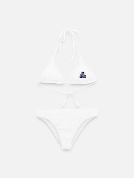 Kosmisches Alien – Außerirdische Chemie - Frauen Bikini - Weiß
