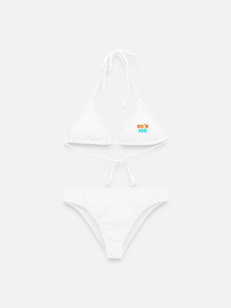 90er-Jahre-Kindernostalgie - Frauen Bikini - Weiß