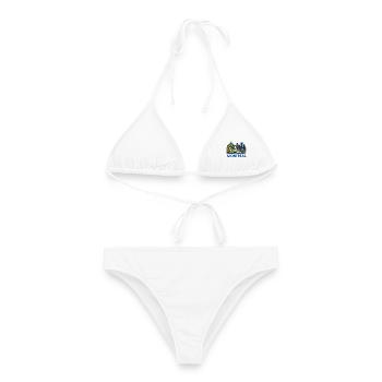 Montreal Skyline am Fluss - Frauen Bikini - Weiß - Vorne - AI Model Female 172 dark (172cm)