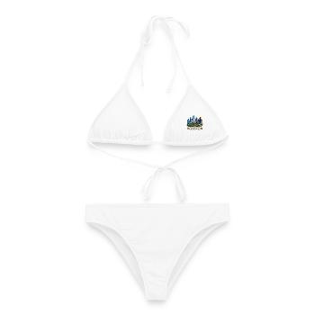 Houston Skyline Stadtlandschaft - Frauen Bikini - Weiß - Vorne - AI Model Female 172 dark (172cm)
