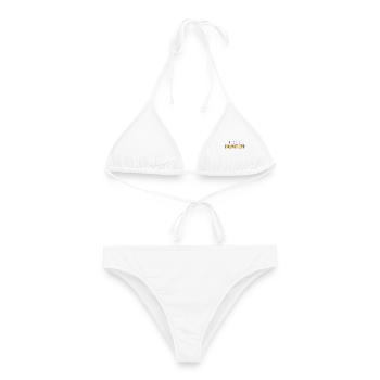 Kleiner Löschtrupp – Jugendfeuerwehr Shirt - Frauen Bikini - Weiß - Vorne - AI Model Female 172 dark (172cm)