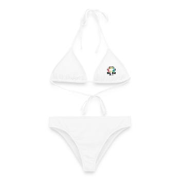 Stier Spruch Retro Style - Frauen Bikini - Weiß - Vorne - AI Model Female 172 dark (172cm)