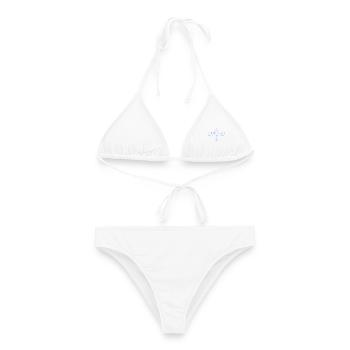 Kapitänin Mein Boot Meine Regeln Seglerin - Frauen Bikini - Weiß - Vorne - AI Model Female 172 dark (172cm)