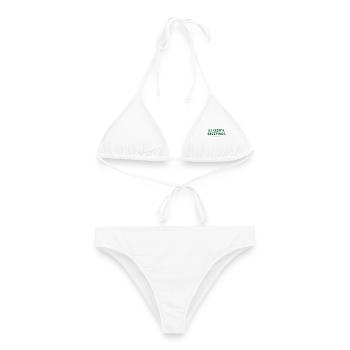 Season's Greetings – Automated as Usual - Frauen Bikini - Weiß - Vorne - AI Model Female 172 dark (172cm)