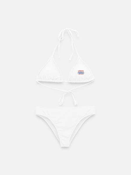 Vintage Lissabonner Fischmarkt Sardinen Portugal - Frauen Bikini - Weiß