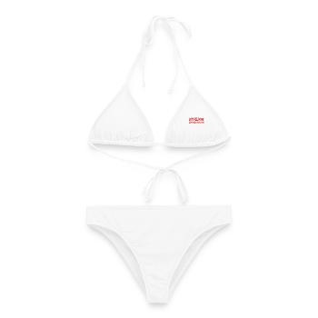 Düsseldorf Deutschland Retro Schriftlogo - Frauen Bikini - Weiß - Vorne - AI Model Female 172 dark (172cm)