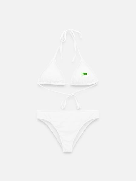 Der Abhauende  - Frauen Bikini - Weiß