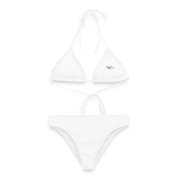aquabike - Bikini femme - blanc - Devant - AI Model Female 172 dark (172cm)
