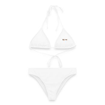 Purrfect Halloween Katzen - Frauen Bikini - Weiß - Vorne - AI Model Female 172 dark (172cm)