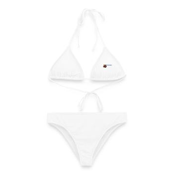 Studiomodus. – Bedroom Producer / Synth – Motiv. - Frauen Bikini - Weiß - Vorne - AI Model Female 172 dark (172cm)