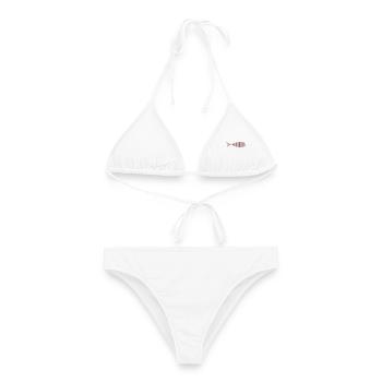 SARDINE. FISCH. APRILSCHERZ. OSTERN. MEER - Frauen Bikini - Weiß - Vorne - AI Model Female 172 dark (172cm)