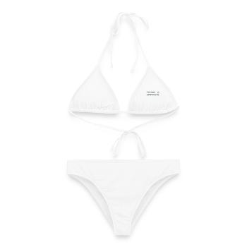 Tchao See you on Sunday - Women's Bikini - white - Front - AI Model Female 172 dark (172cm)