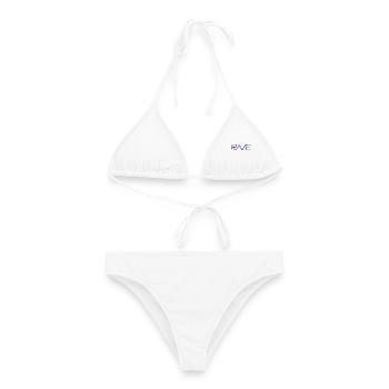 Rave-Ligatur - Frauen Bikini - Weiß - Vorne - AI Model Female 172 dark (172cm)