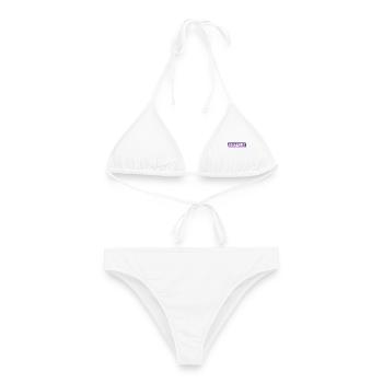 Frankfurt am Main - Deutschland - Germany - Frauen Bikini - Weiß - Vorne - AI Model Female 172 dark (172cm)