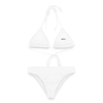 Laufliebe - Frauen Bikini - Weiß - Vorne - AI Model Female 172 dark (172cm)