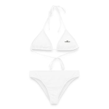 Psychologue / Psychiatre / Travail / Psychanalyste - Bikini femme - blanc - Devant - AI Model Female 172 dark (172cm)