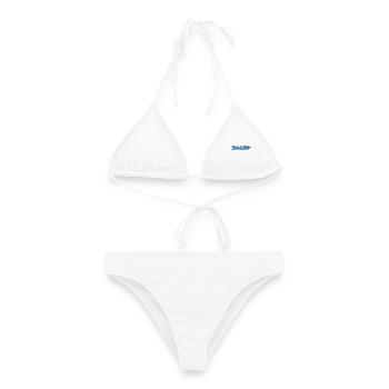 Design de lettrage à Nashville, Tennessee - Bikini femme - blanc - Devant - AI Model Female 172 dark (172cm)