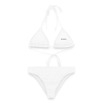 Tombe en panne normalement - Bikini femme - blanc - Devant - AI Model Female 172 dark (172cm)
