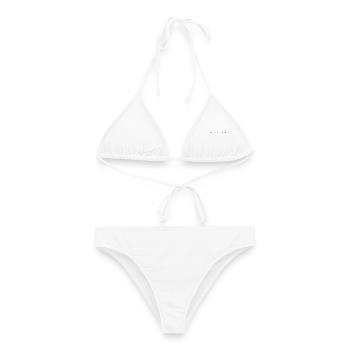 Pilates-Humor-Countdown – Pilates-Lehrer-Geschenk - Frauen Bikini - Weiß - Vorne - AI Model Female 172 dark (172cm)