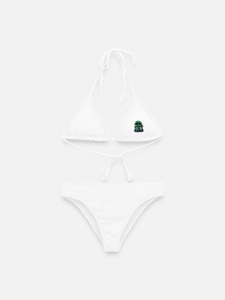 Brokkozilla riesen Brokkoli Monster - Frauen Bikini - Weiß