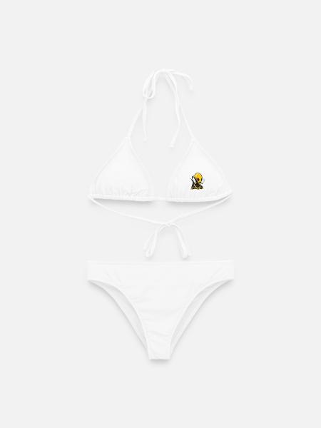 Futuristisches Schädel Astronaut Design - Frauen Bikini - Weiß