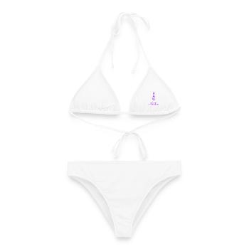 Einfach Lavendel - Frauen Bikini - Weiß - Vorne - AI Model Female 172 dark (172cm)