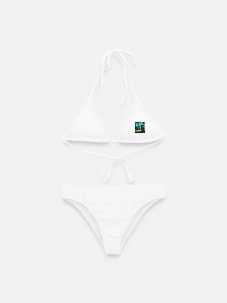 Russisch Blaukatze Starry Night - Frauen Bikini - Weiß