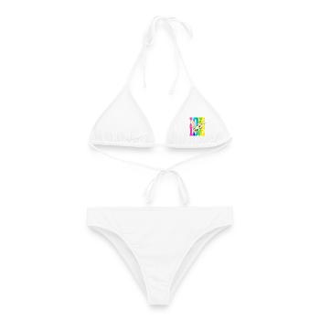 Fliegender Kakadu - Frauen Bikini - Weiß - Vorne - AI Model Female 172 dark (172cm)