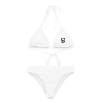 Glaub Mir Ich Bin Segler - Frauen Bikini - Weiß - Vorne - AI Model Female 172 dark (172cm)