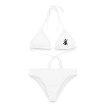 Mechaniker Handwerk / Handwerker - Frauen Bikini - Weiß - Vorne - AI Model Female 172 dark (172cm)