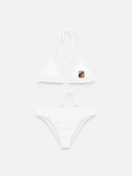 Vampirkatze - Frauen Bikini - Weiß