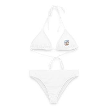 Haie Arten Lexikon Meeresbiologie Hai Illustration - Frauen Bikini - Weiß - Vorne - AI Model Female 172 dark (172cm)