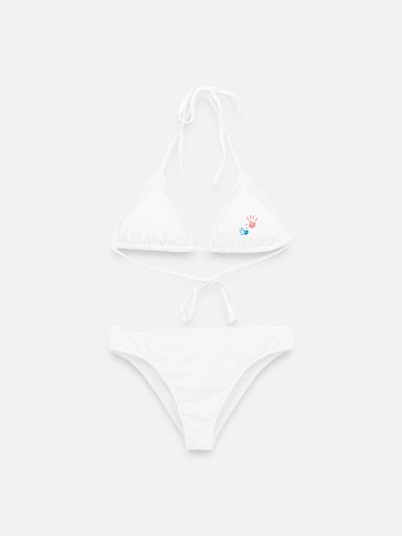 mother child hand Kinderhand - Frauen Bikini - Weiß