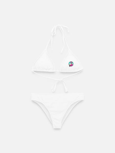 Flamingo - Frauen Bikini - Weiß